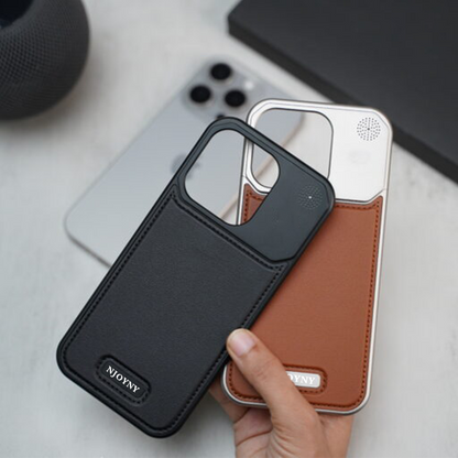 Titanium Leather iPhone Case