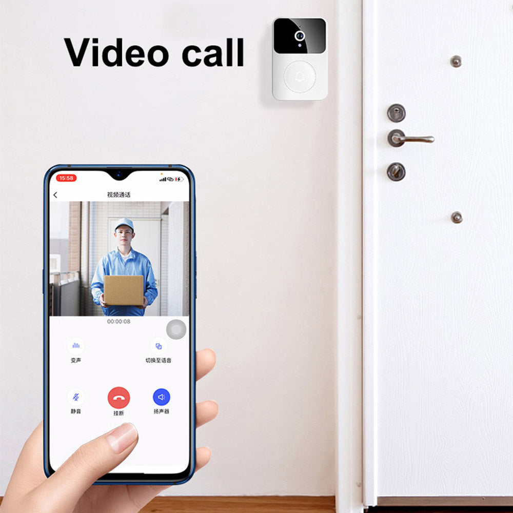 Smart Doorbell Supports Video Call Variable Sound Rechargeable Security Video Doorbell for Home