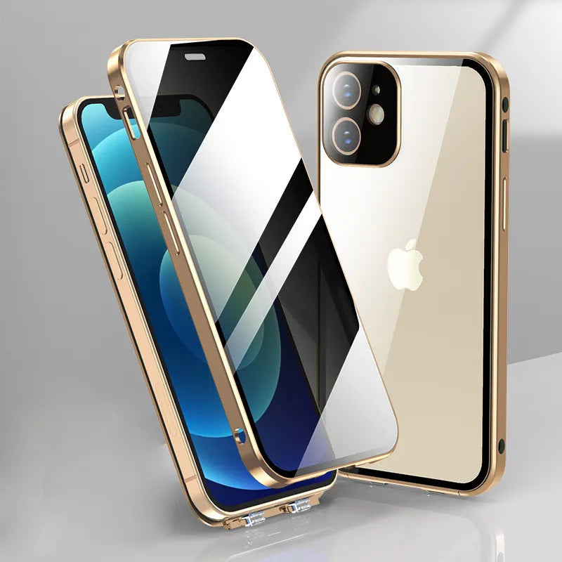 Privacy iPhone Magnetic Glass Phone Case With 360° Protection (Buy 1 Get 1)