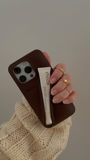 Rhode Lip Phone Case 'Espresso' and Tint + Lipstick Combo