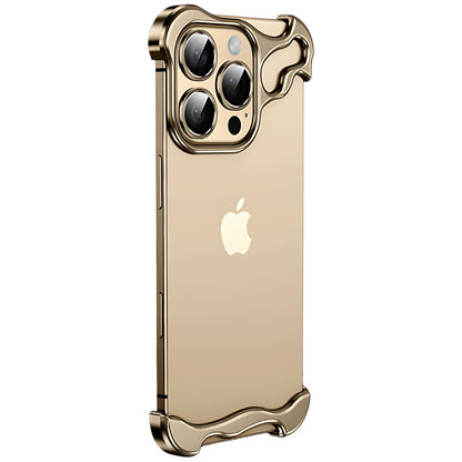 Luxury Minimal Metal Titanium Bumper Case for iPhone