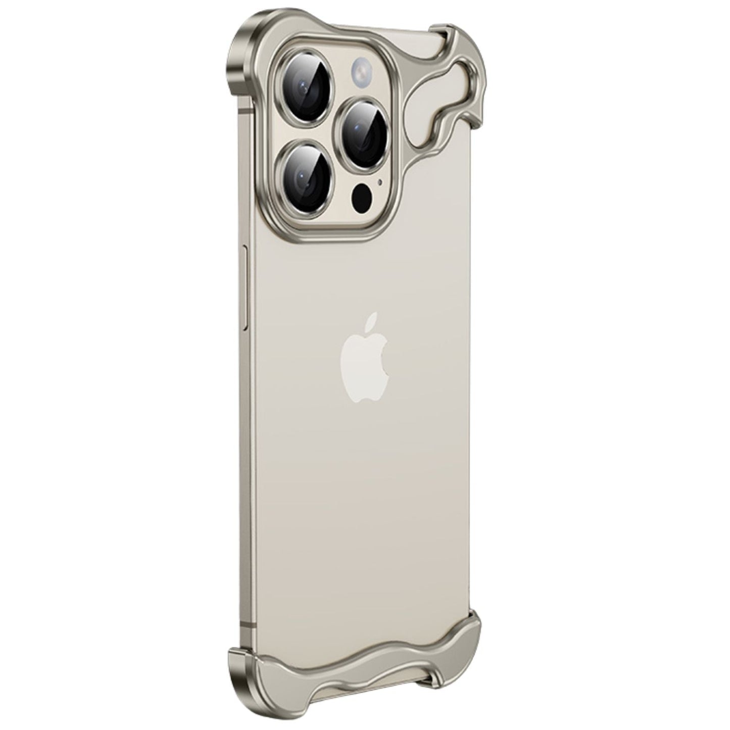 Luxury Minimal Metal Titanium Bumper Case for iPhone