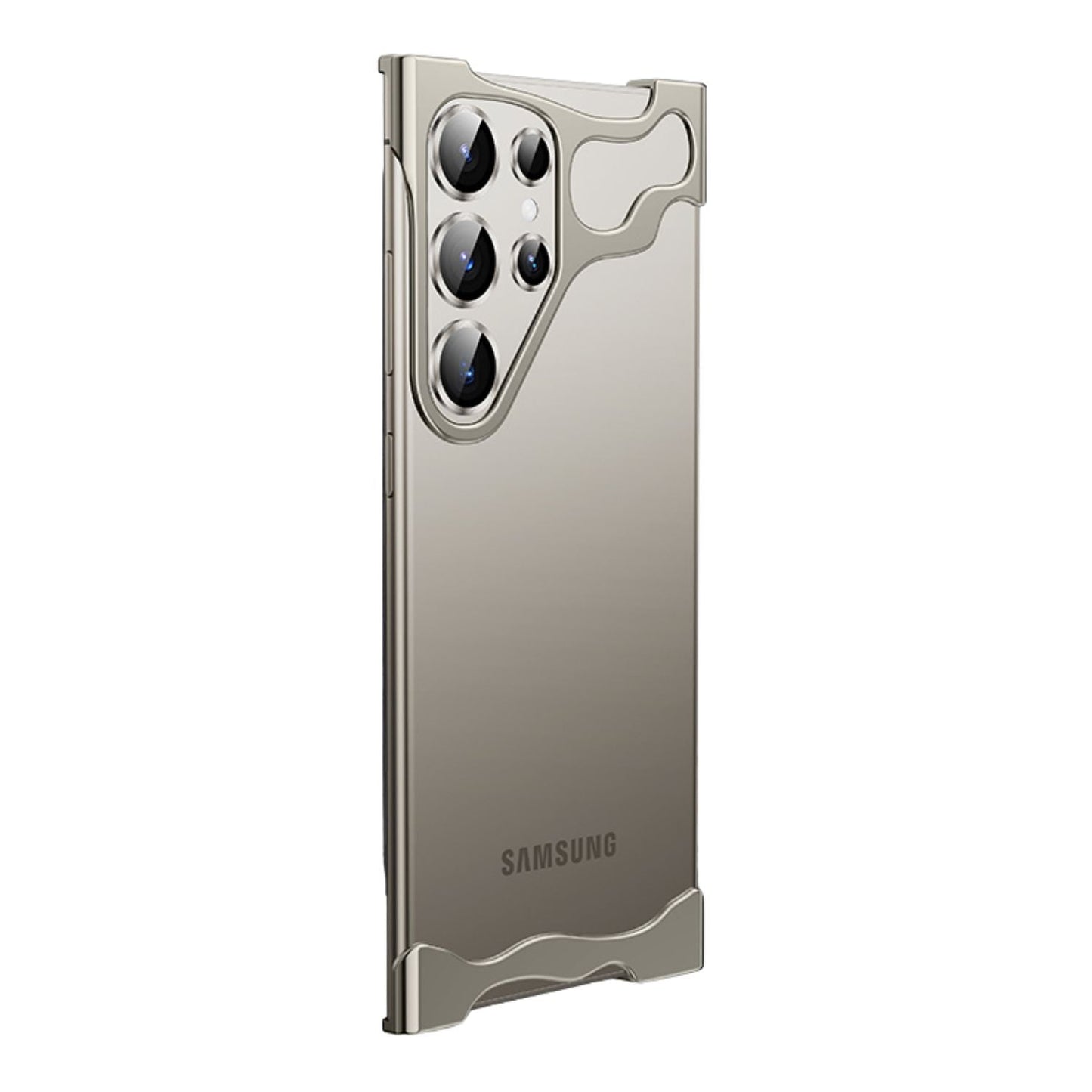 Luxury Minimal Metal Titanium Bumper Case for Samsung